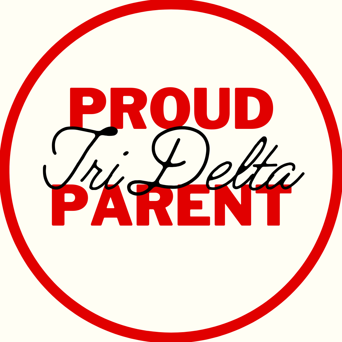 "Proud Parent" Sorority Sticker- 2 Pack