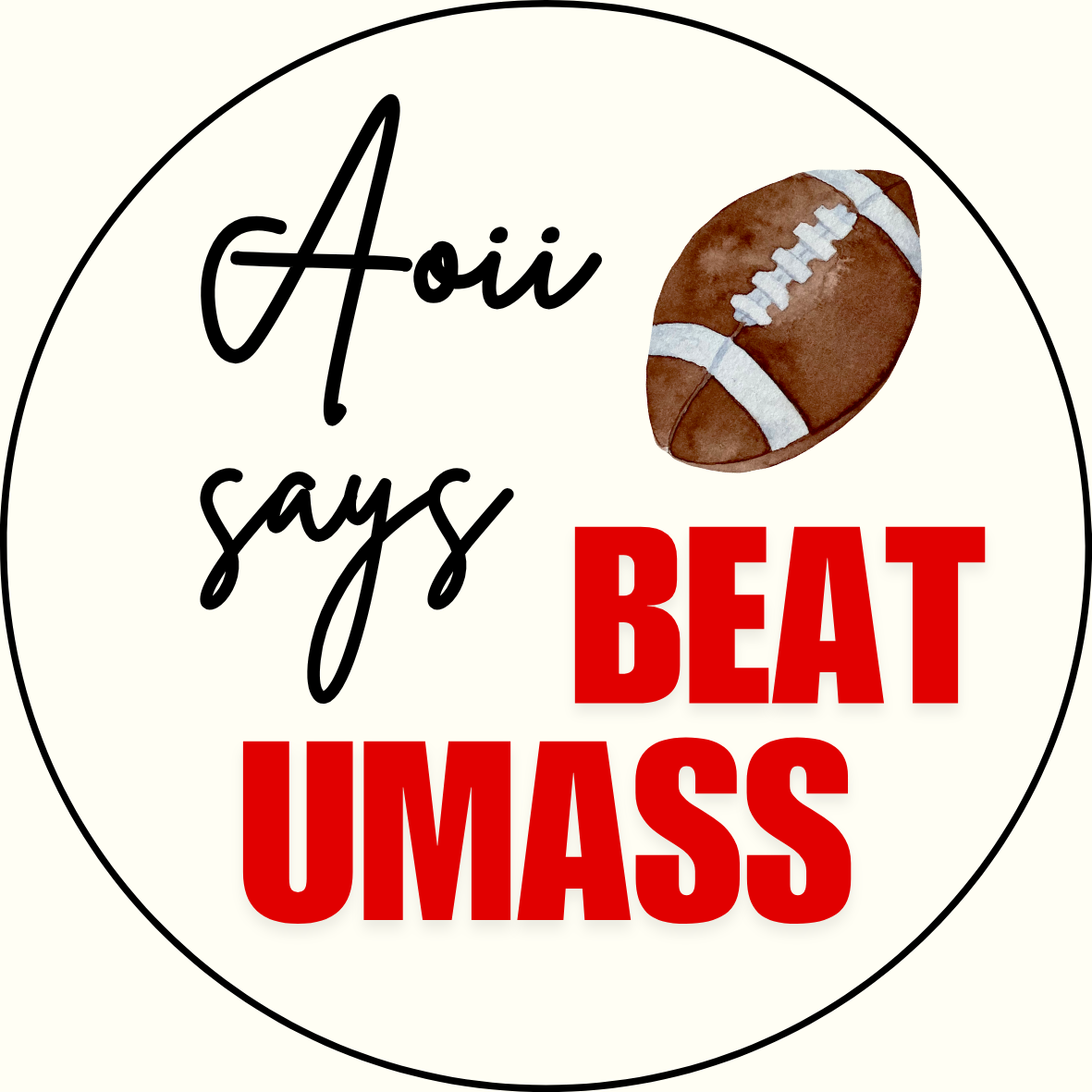 UGA vs. UMass "Beat UMass" Sorority Sticker - 2 Pack