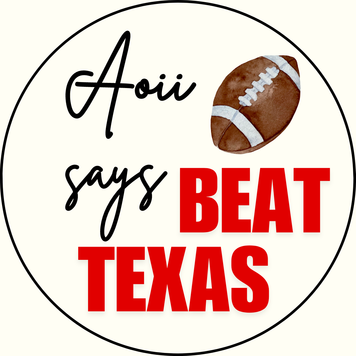 UGA vs. Texas "Beat Texas" Sorority Sticker- 2 Pack