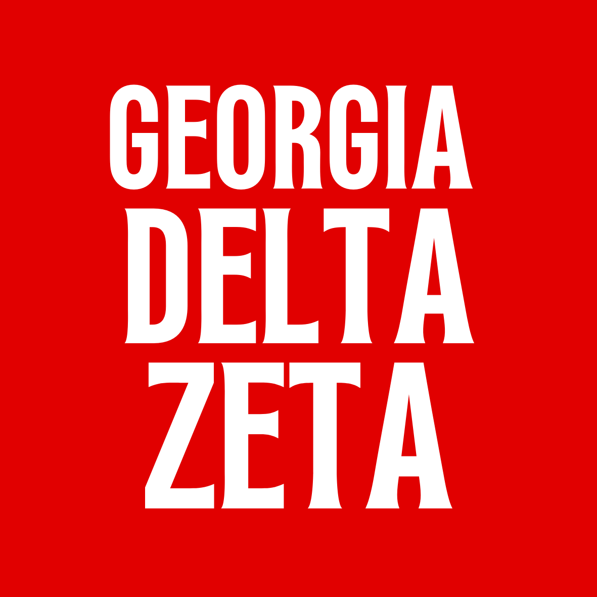 Georgia Sorority Sticker- 2 Pack