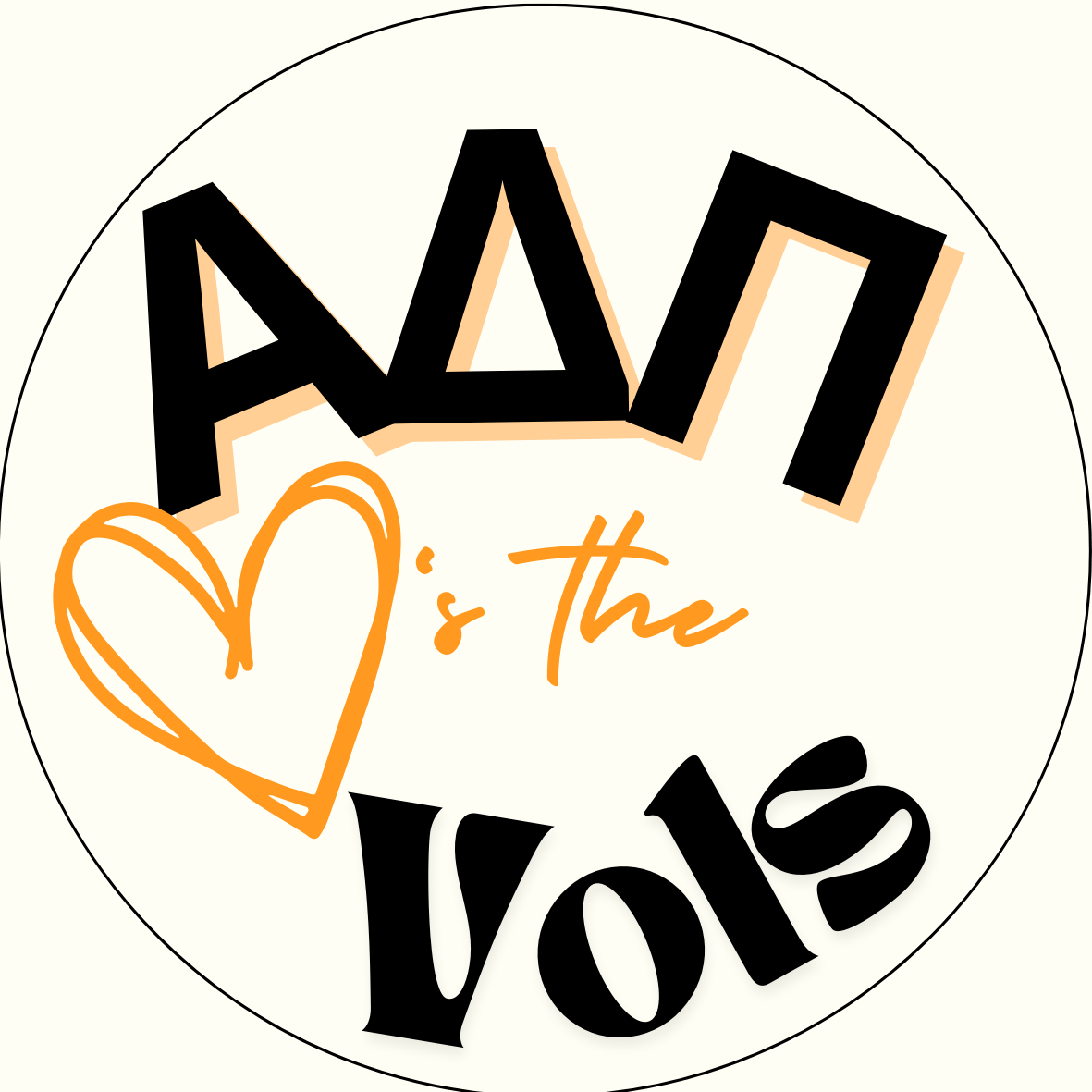 UTK "Loves the Vols" Sorority Sticker- 2 Pack