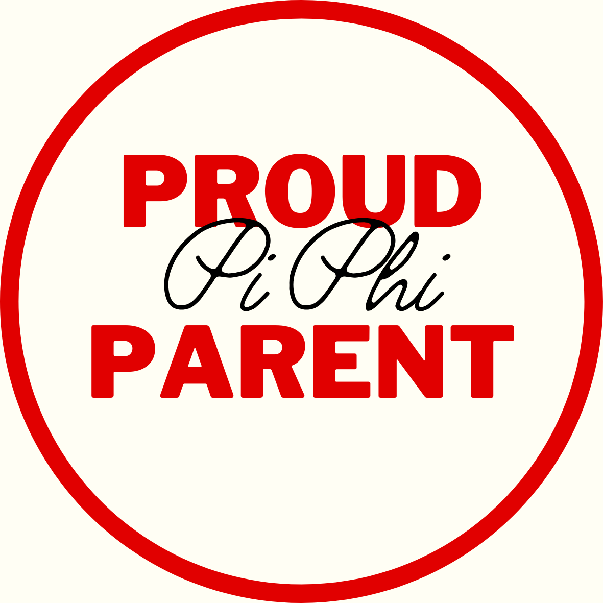 "Proud Parent" Sorority Sticker- 2 Pack