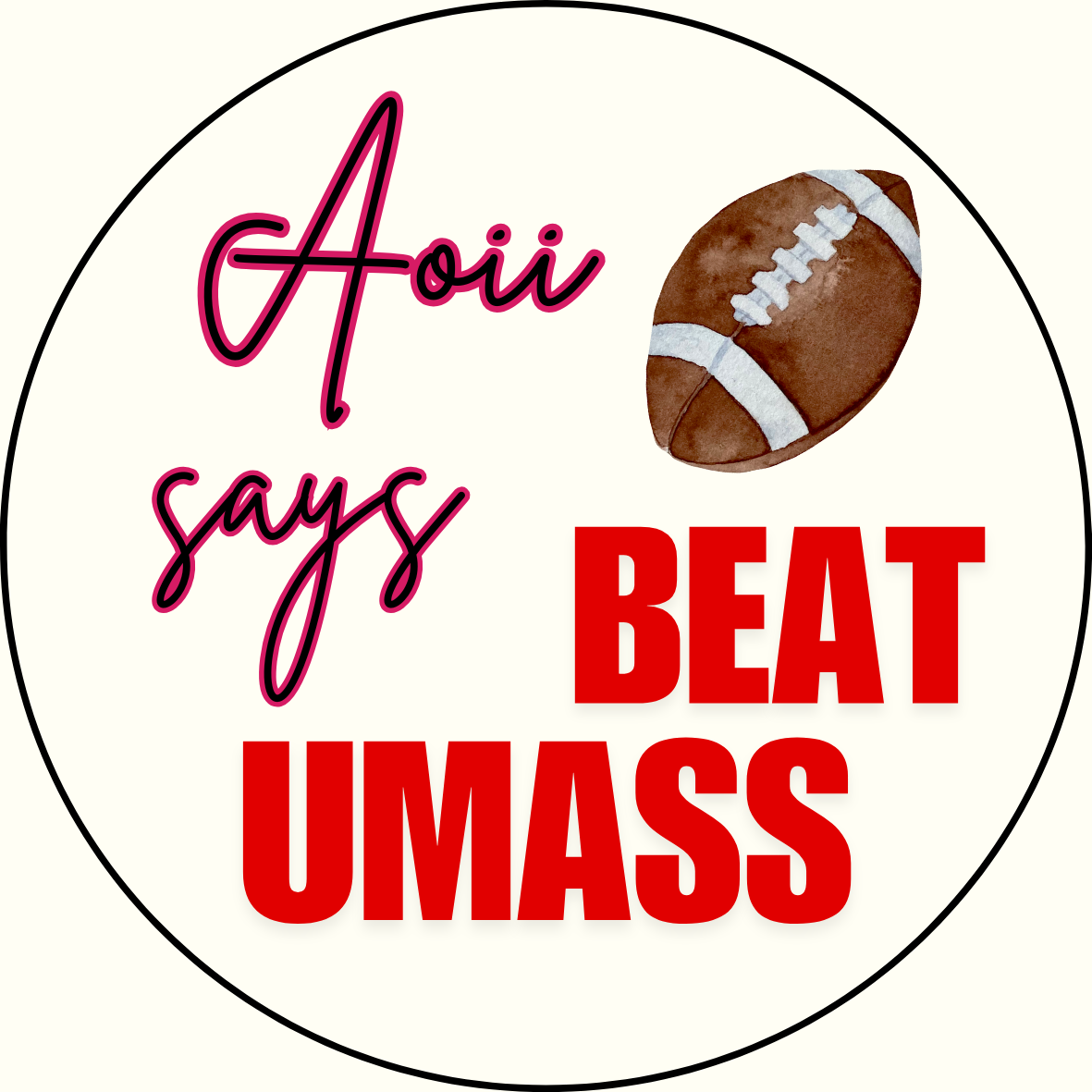 UGA vs. UMass "Beat UMass" Sorority Sticker - 2 Pack