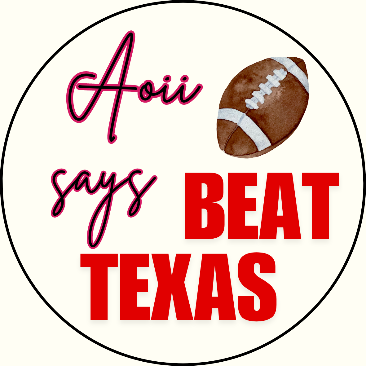UGA vs. Texas "Beat Texas" Sorority Sticker- 2 Pack
