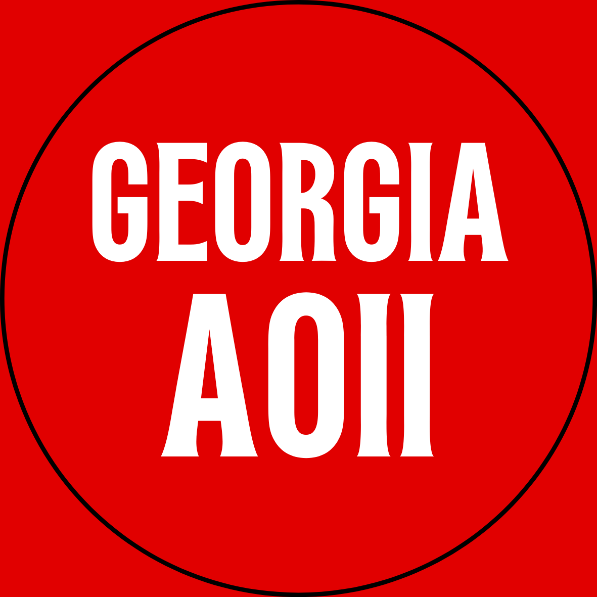 Georgia Sorority Sticker- 2 Pack