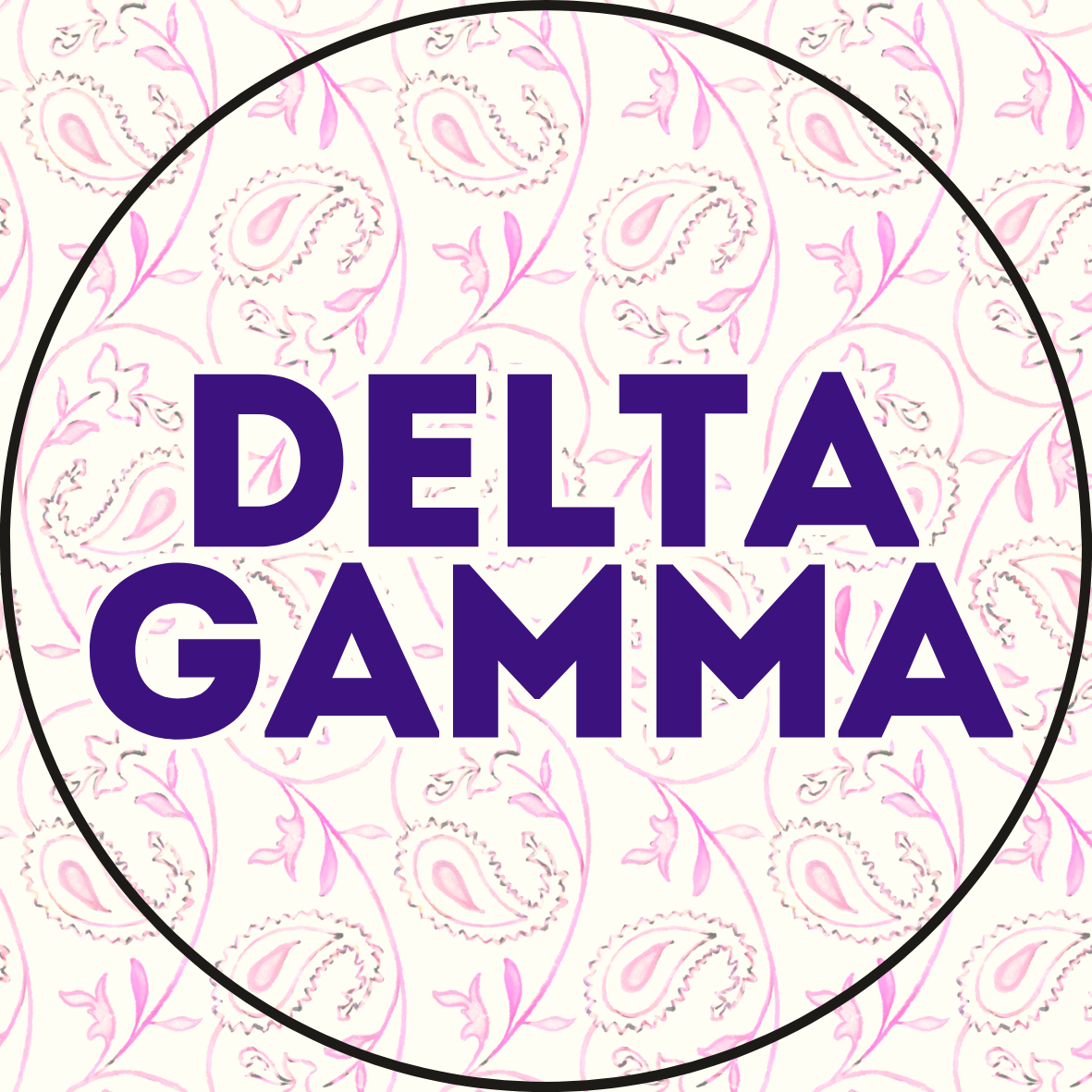 Paisley Sorority Sticker- 2 Pack