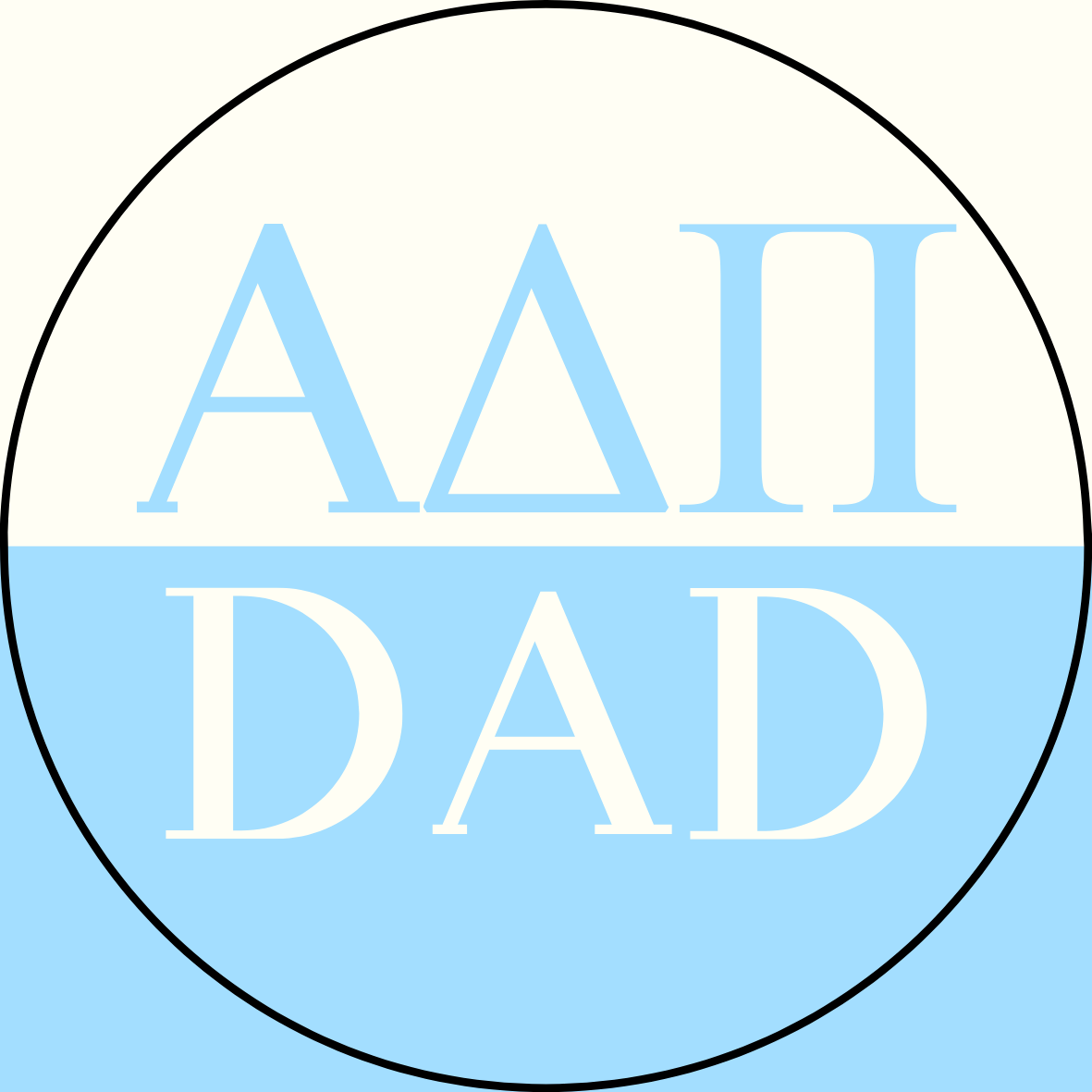 Color Block Sorority Dad Sticker- 2 Pack