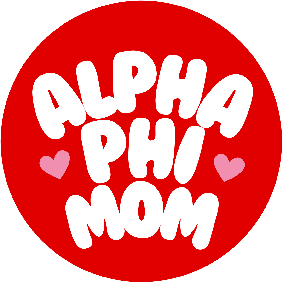UGA Sorority Mom Bubble Sticker- 2 Pack