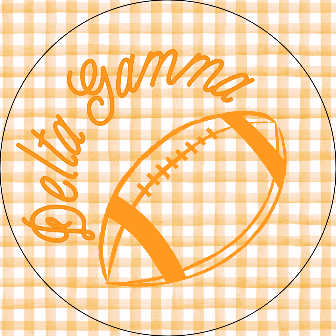 UTK Sorority Gingham Sticker- 2 Pack