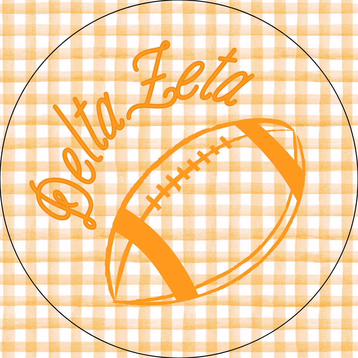 UTK Sorority Gingham Sticker- 2 Pack