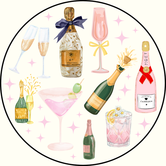 Drink Collage Sticker- 2 Pack