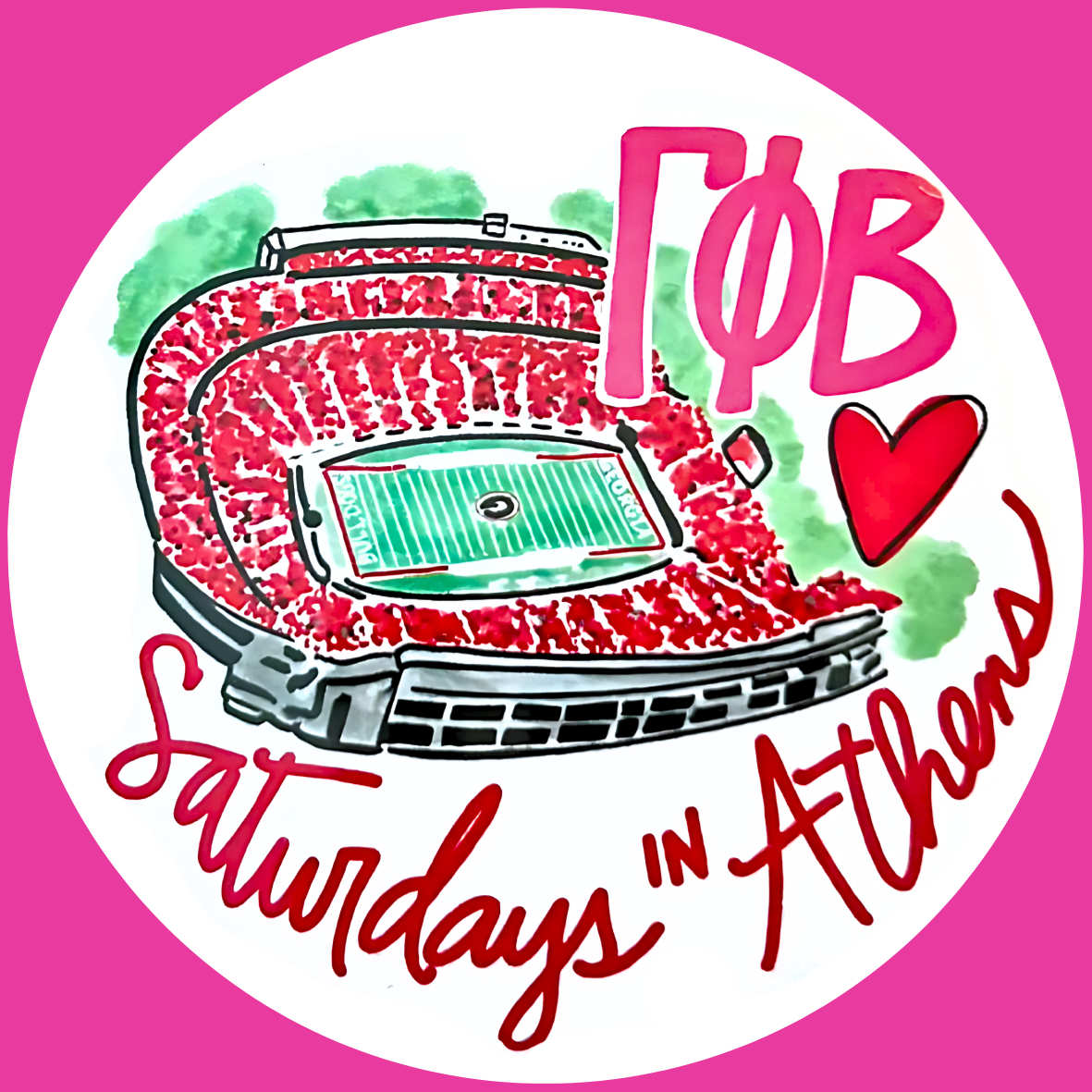 UGA GPhi custom button order