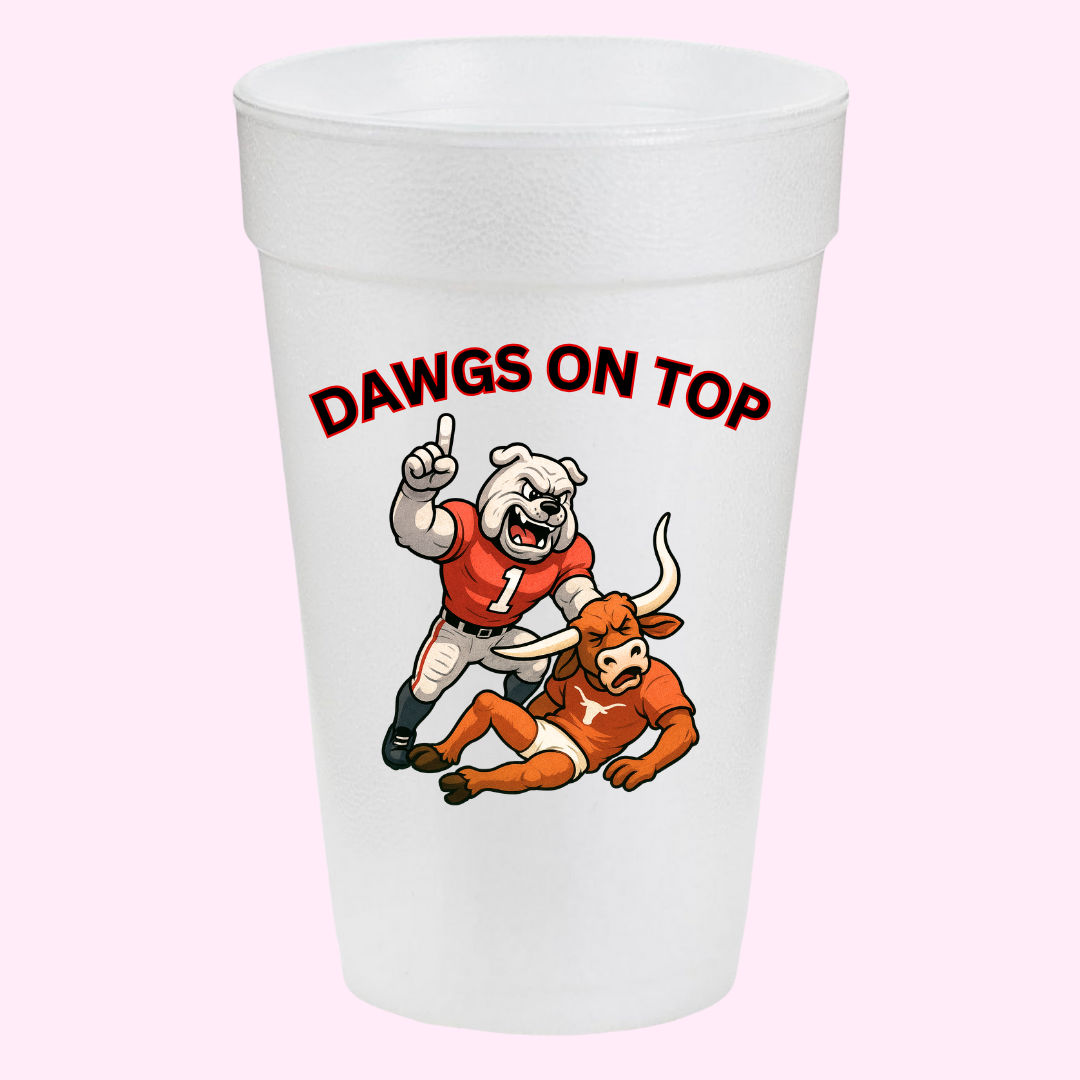 UGA vs. Texas "Dawgs on Top" Rivalry Cups