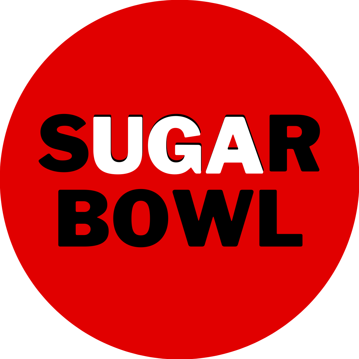 Sugar Bowl pin (red variant)