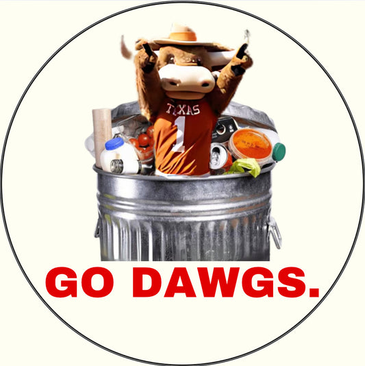 UGA v. Texas Trash Longhorn’s Sticker- 2 Pack