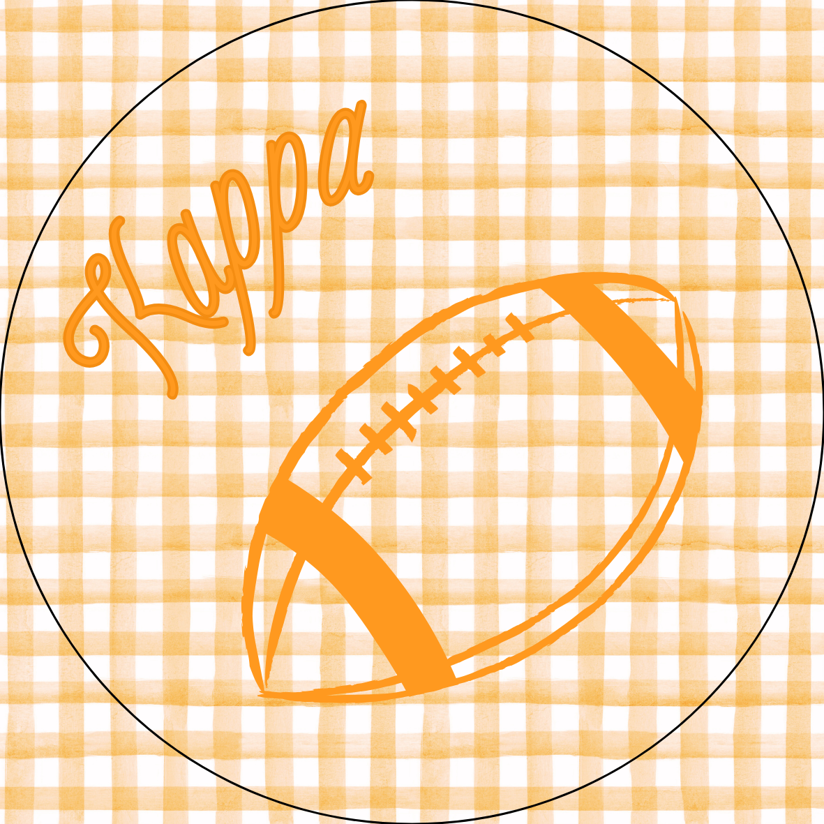 UTK Sorority Gingham Sticker- 2 Pack