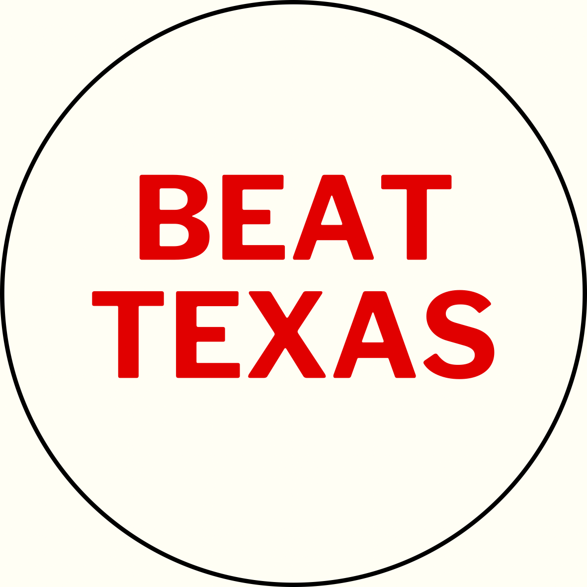 UGA v. Texas “Beat Texas” Rivalry Sticker- 2 Pack