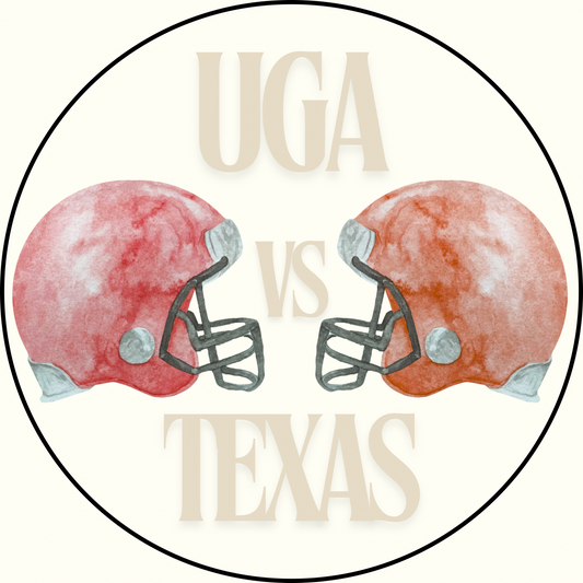 UGA v. Texas Helmet Rivalry Sticker- 2 Pack