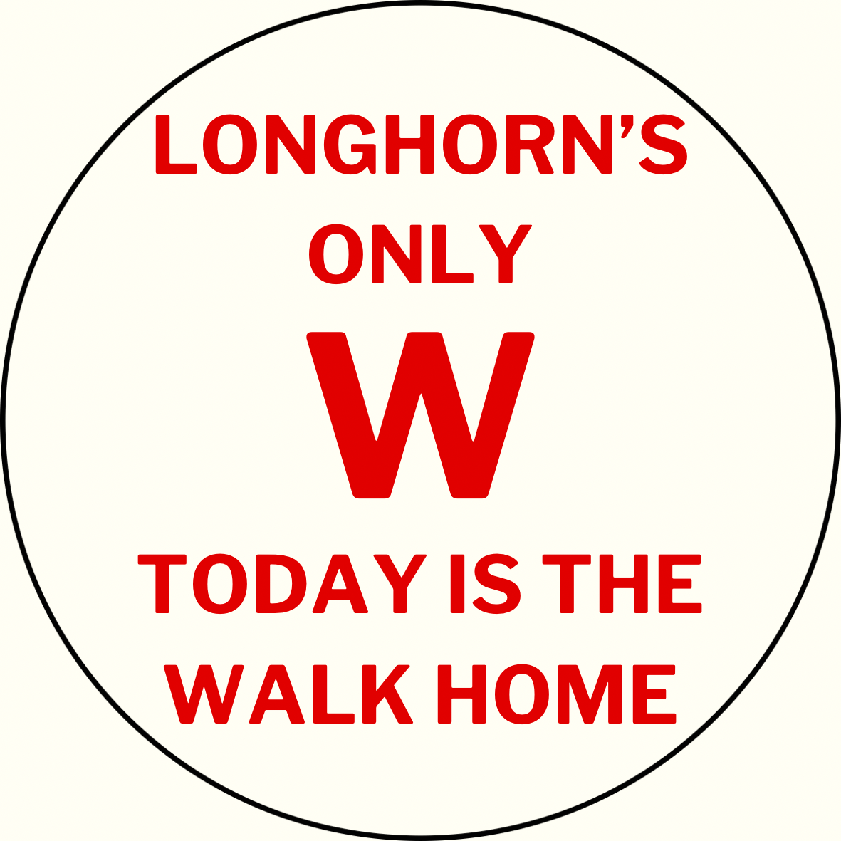 UGA v. Texas “Longhorn’s Walk Home” Sticker- 2 Pack