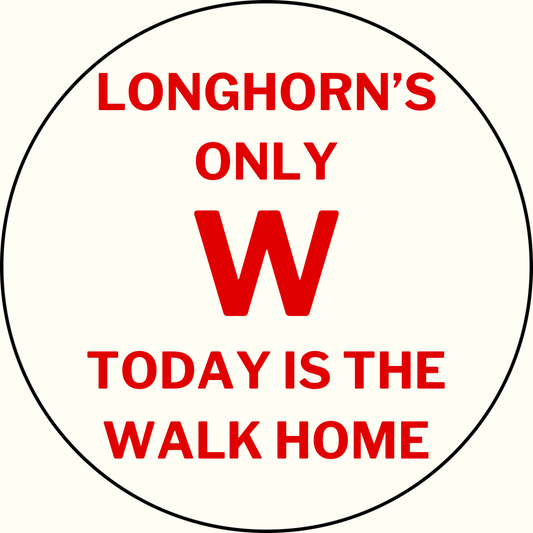 UGA v. Texas “Longhorn’s Walk Home” Sticker- 2 Pack