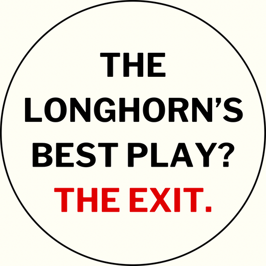 UGA vs. Texas “Best Play is the Exit" Sticker- 2 Pack
