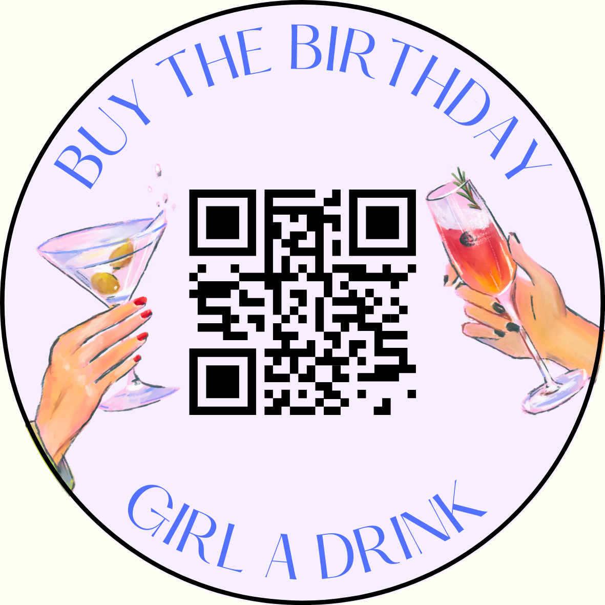 Venmo The Birthday Girl Button