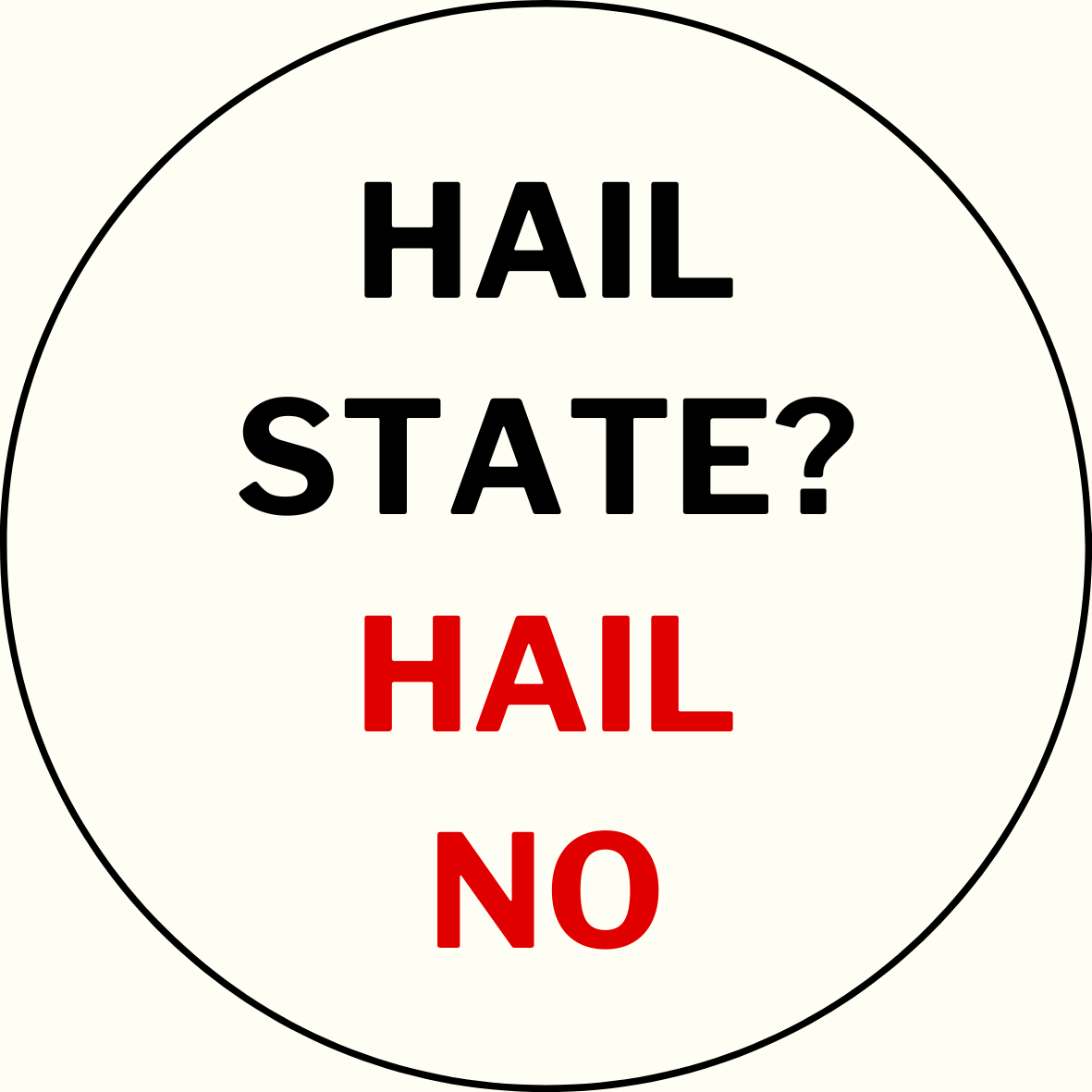 UGA vs. State "Hail State, Hail No" Rivalry Button