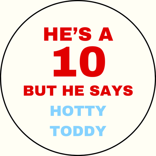 UGA vs. Ole Miss "He's a 10" Rivalry Sticker- 2 Pack