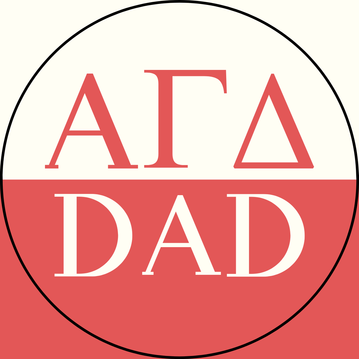 Color Block Sorority Dad Button