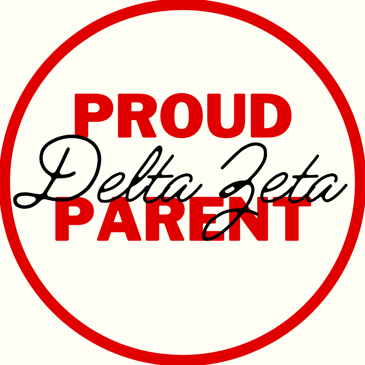 "Proud Parent" Sorority Sticker- 2 Pack