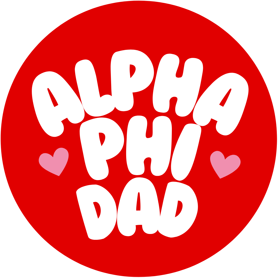 UGA Sorority Dad Bubble Sticker- 2 Pack