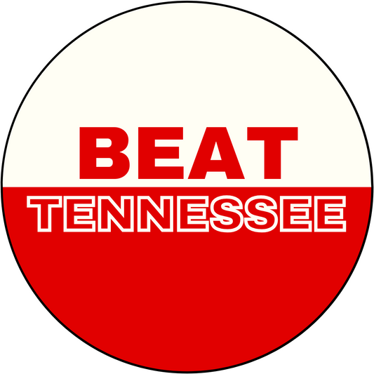 UGA vs. Tennessee "Beat Tennessee" Rivalry Sticker- 2 Pack