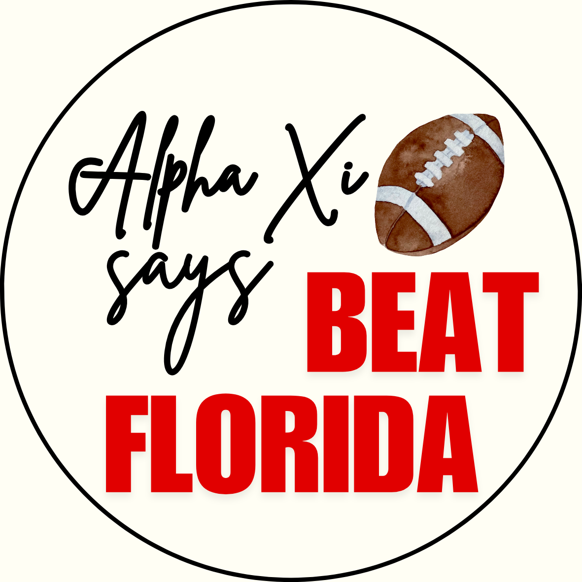 UGA vs. Florida "Beat Florida" Sorority Sticker- 2 Pack