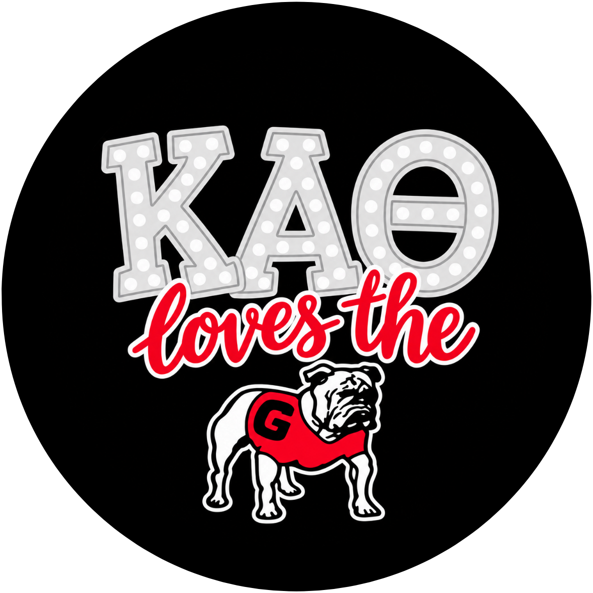 Dawgs & Dots Sorority Button