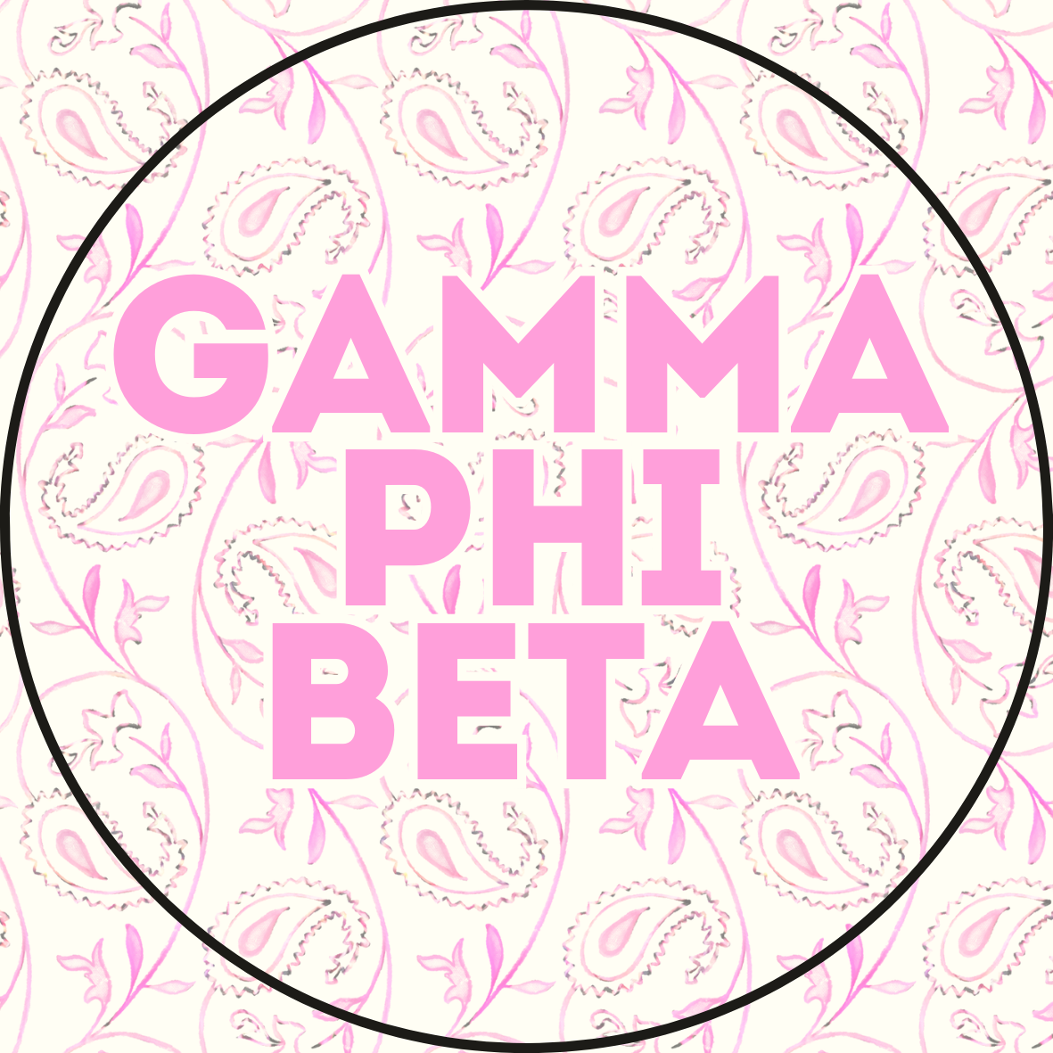 Paisley Sorority Button