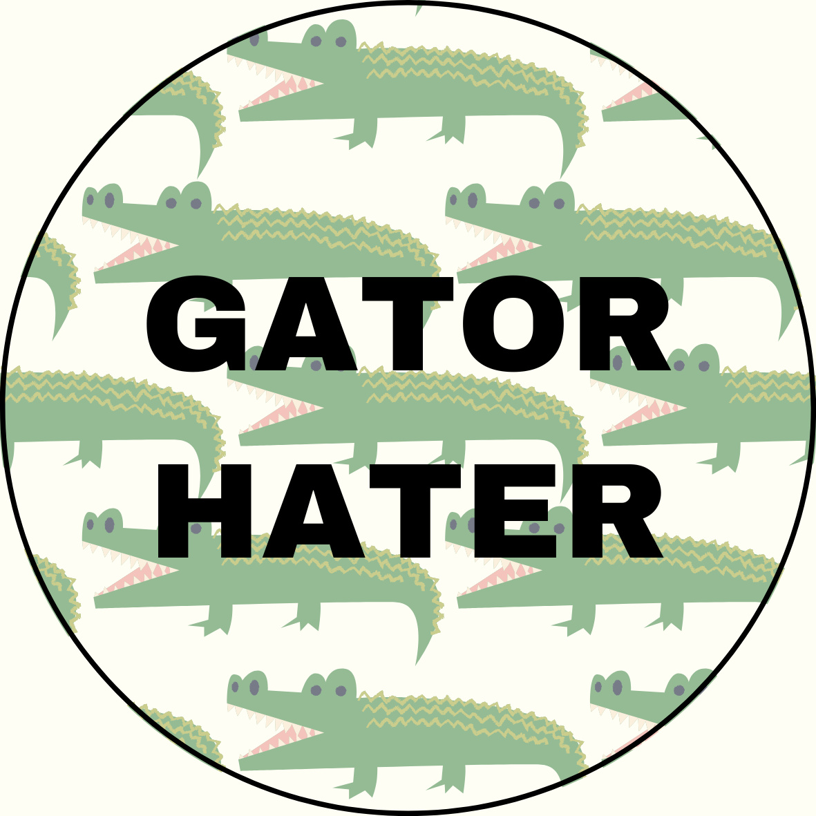 UGA vs. Florida “Gator Hater” Rivalry Sticker- 2 Pack