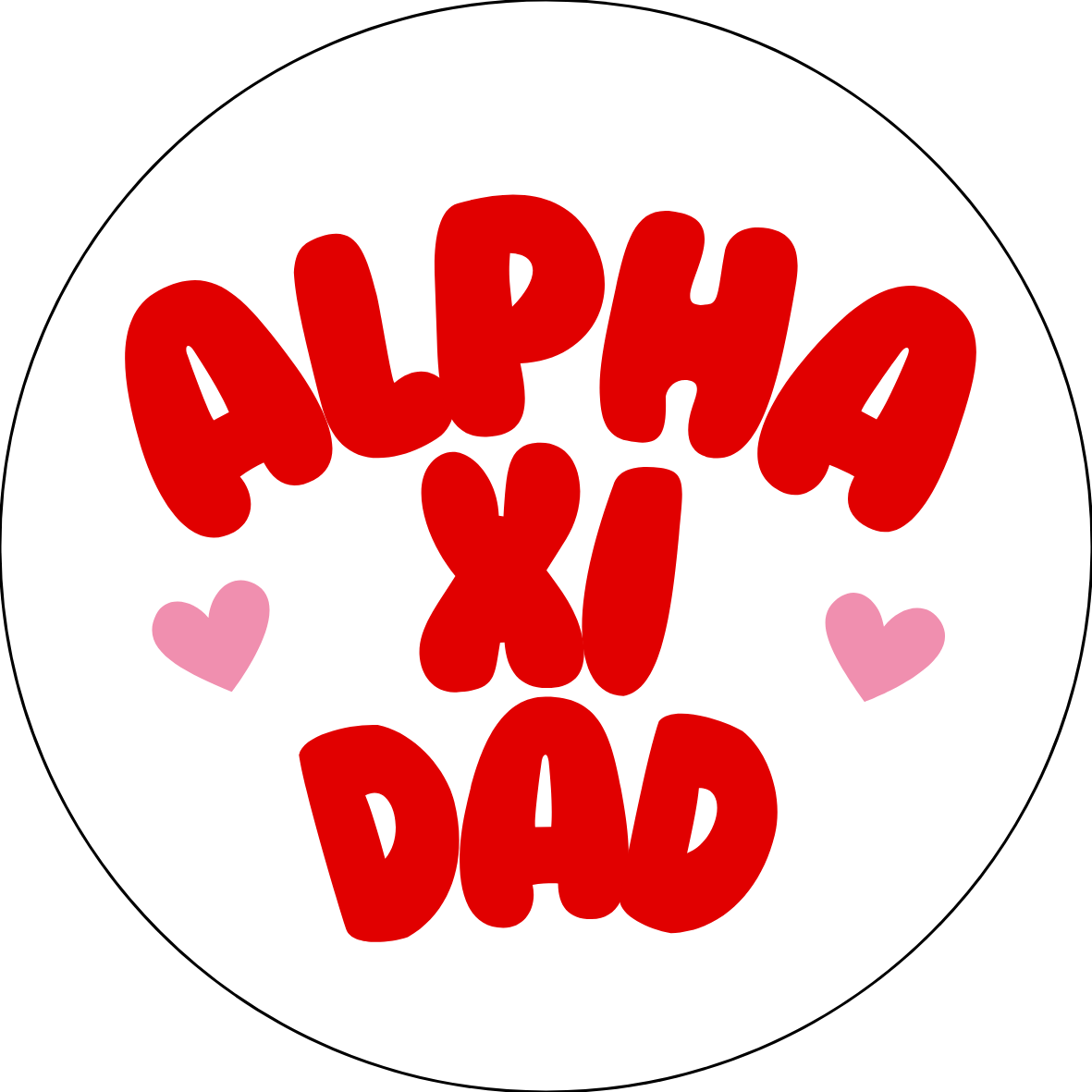 UGA Sorority Dad Bubble Sticker- 2 Pack