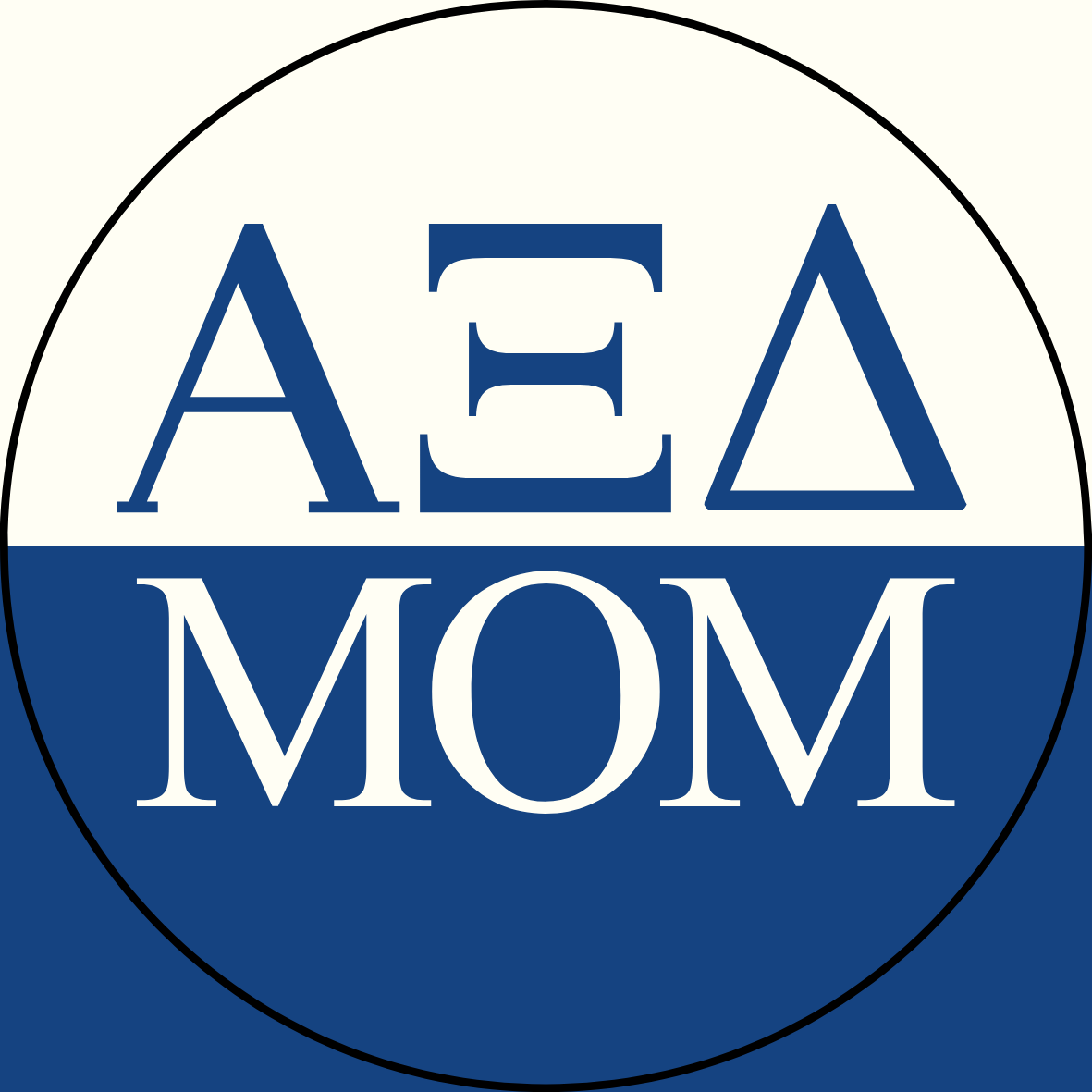 Color Block Sorority Mom Sticker- 2 Pack