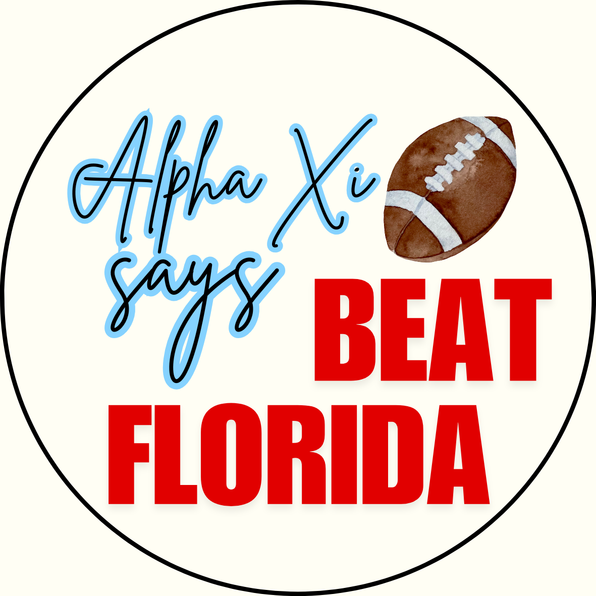 UGA vs. Florida "Beat Florida" Sorority Sticker- 2 Pack