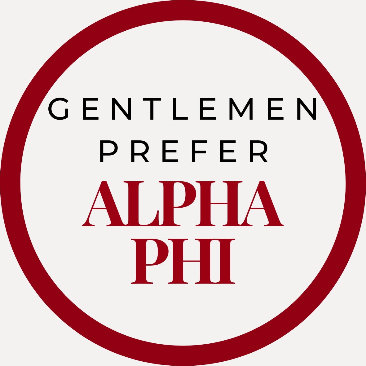 Gentlemen Prefer Block Sorority Sticker- 2 Pack