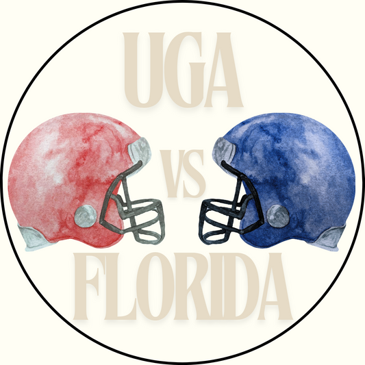 UGA vs. Florida Helmet Rivalry Button