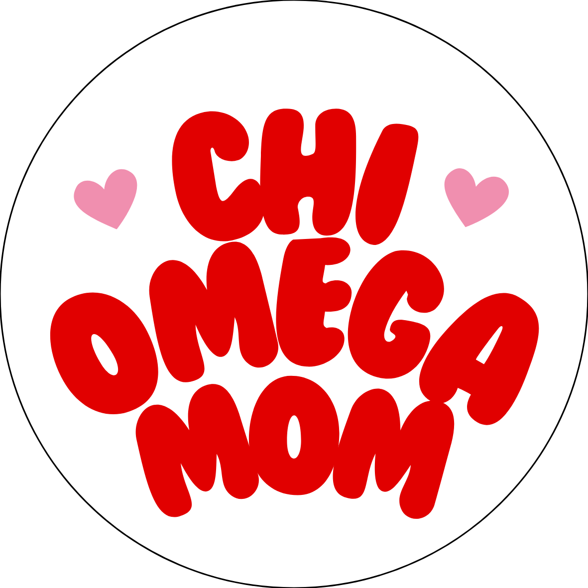 UGA Sorority Mom Bubble Button