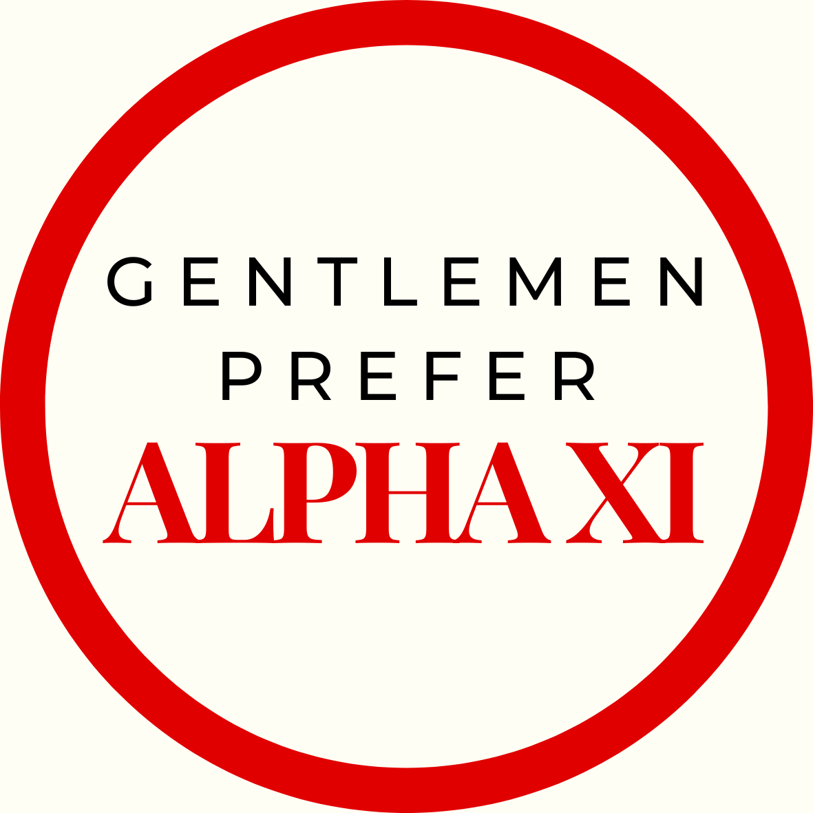 Gentlemen Prefer Block Sorority Sticker- 2 Pack