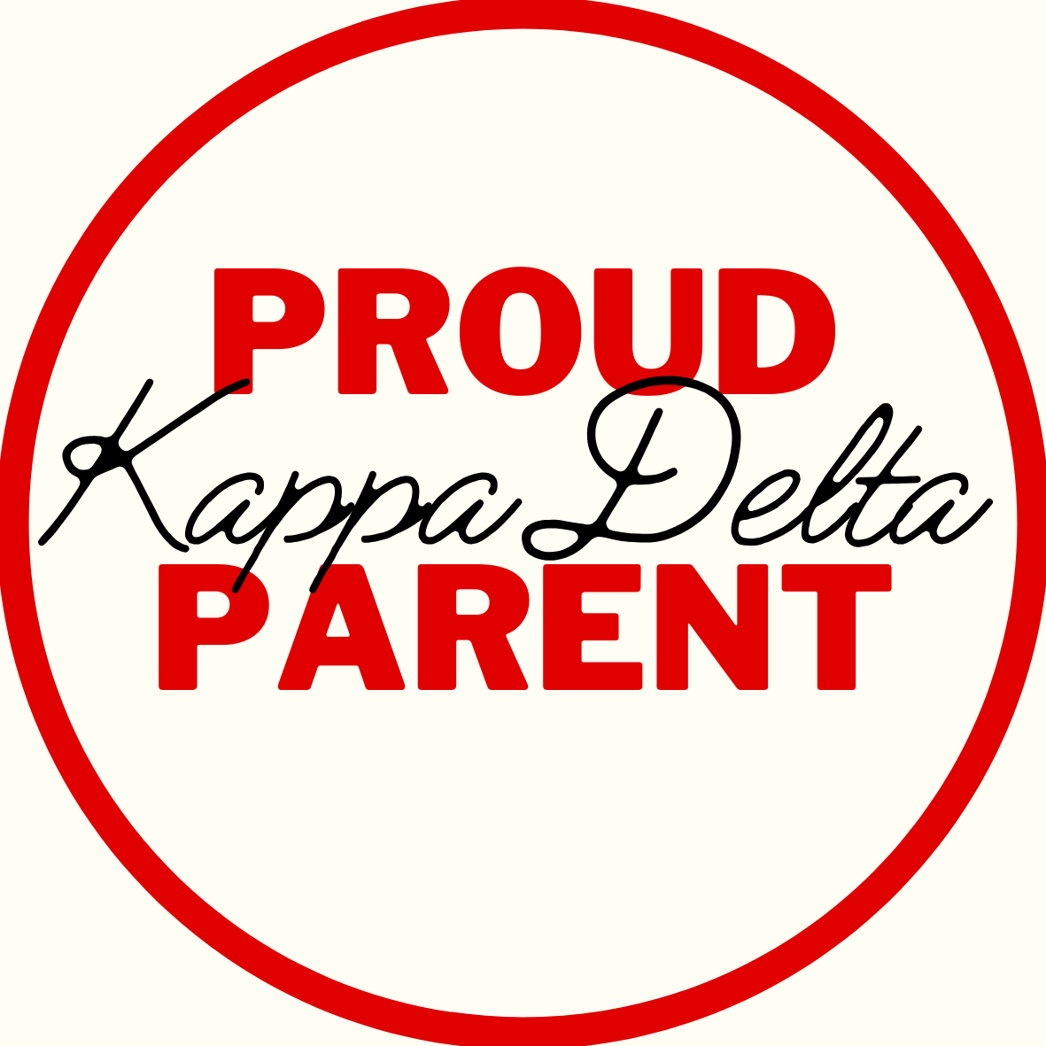 "Proud Parent" Sorority Sticker- 2 Pack