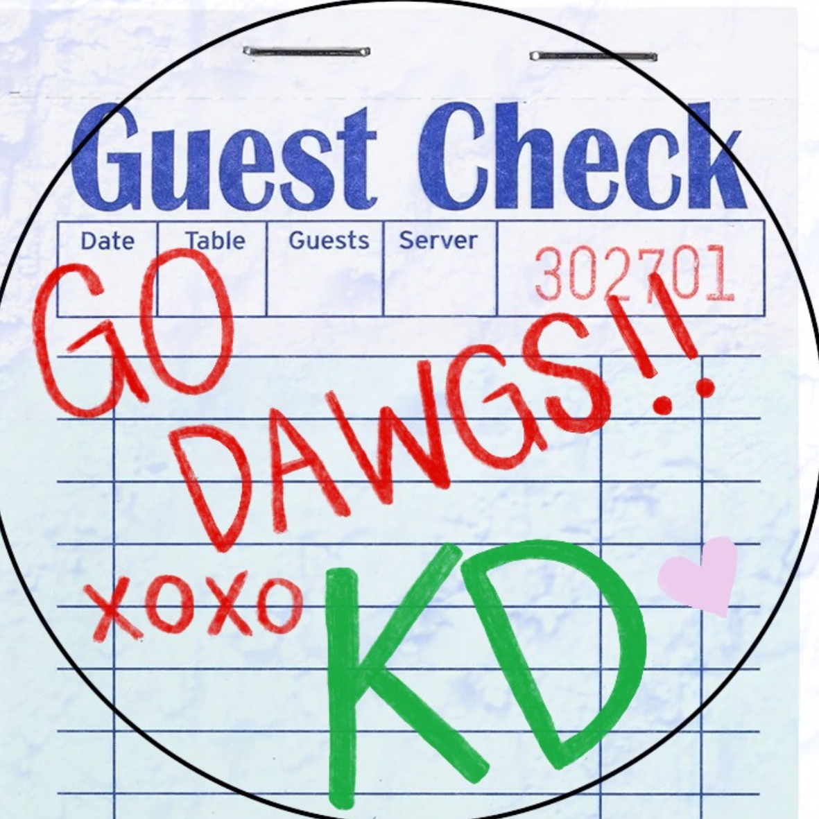 Guest Check Sorority Sticker- 2 Pack