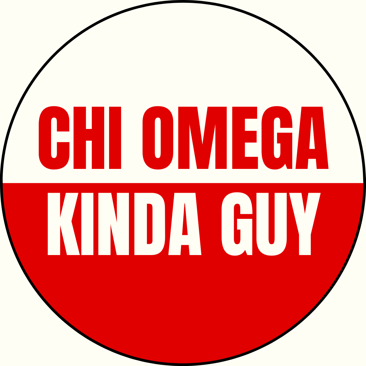 "Kinda Guy" Sorority Sticker- 2 Pack