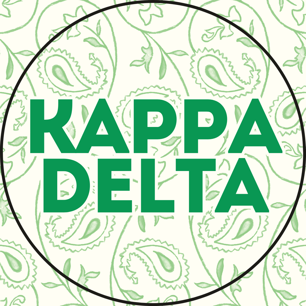 Paisley Sorority Button