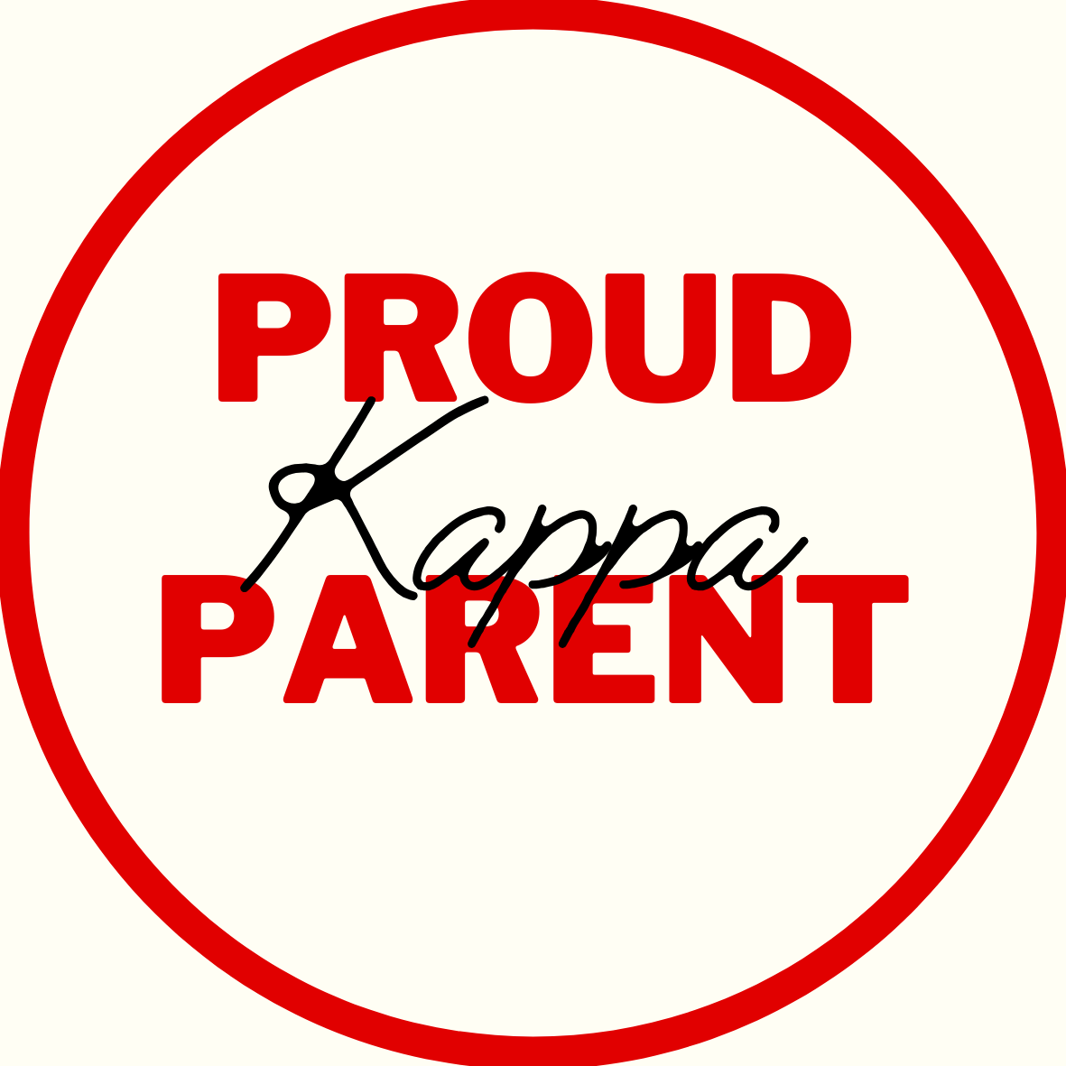 "Proud Parent" Sorority Sticker- 2 Pack