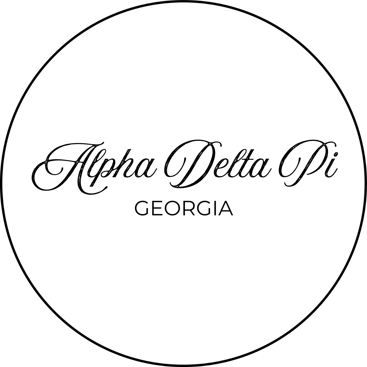 Classic Cursive Georgia Sorority Pinback Button