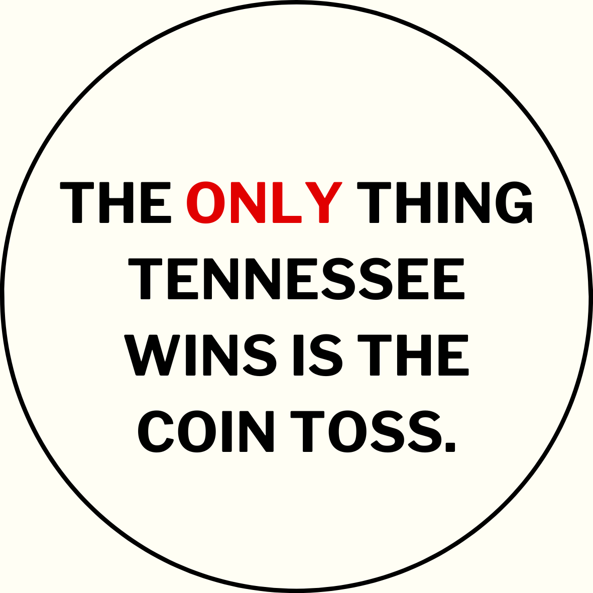 UGA vs. Tennessee "Coin Toss" Rivalry Sticker- 2 Pack